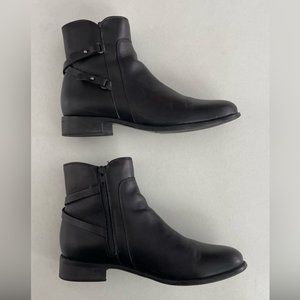 La Canadienne waterproof booties-Black-Leather Size 8